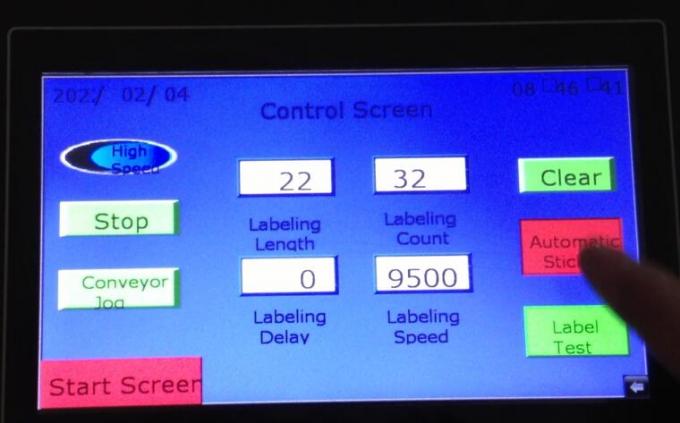 Automatický obojstranný štítkovací štítkovací stroj s točnou a detekciou objektov Magic Eye