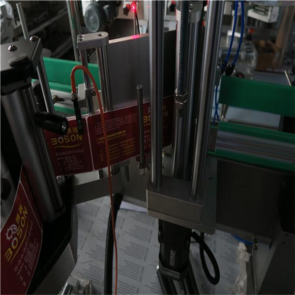 Automatický obojstranný stroj na označovanie fliaš Šampón na šampón na víno s etiketou