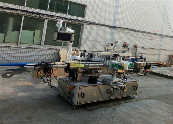 Čína automatický obojstranný štítkovací stroj pre dodávateľa plochých štvorcových fliaš